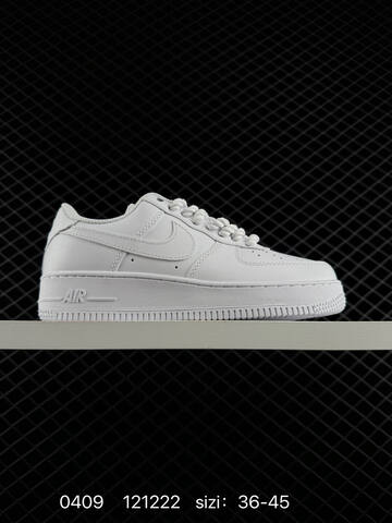 Nike Air Force 1 07 Multiple Colorways All Black Upper With White Midsole And White Laces All White With Cream Laces Black Upper With White Midsole And Black Laces EU 36-45 Lifestyle - Unisex (BS-72218)