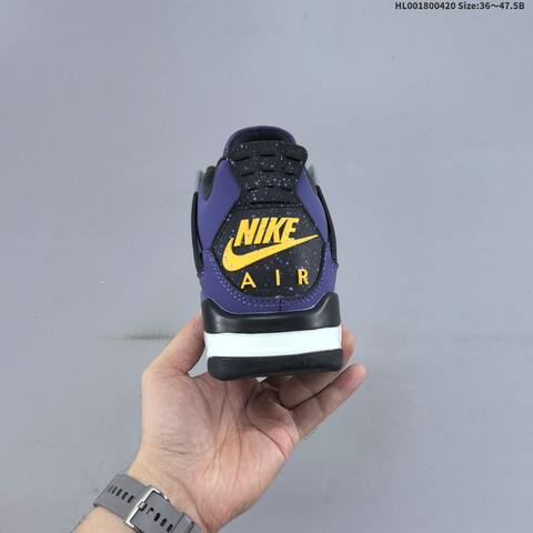 Jordan Air Jordan 4 Retro OG Imperial Purple Black Grey EU 36-47 5 Basketball - Unisex (BS-66117)