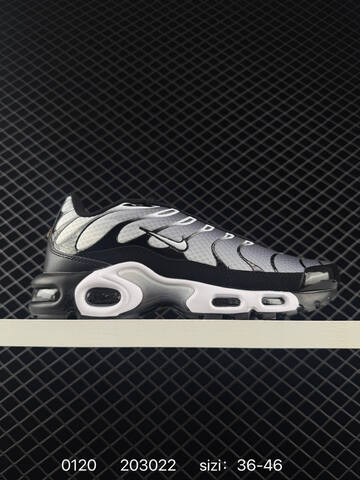 Nike Air Max Plus Black White Grey EU 36-46 Running - Unisex (BS-73054)