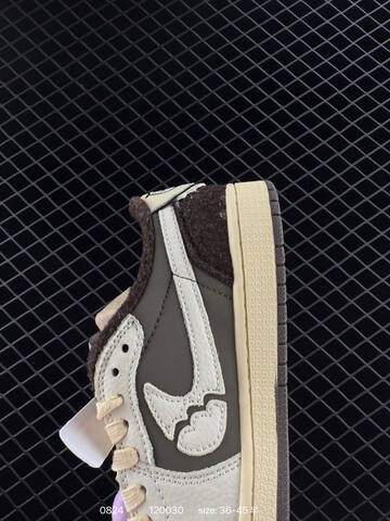 Jordan Fragment x Travis Scott x Labubu Air Jordan 1 Low White Dark Brown Cream EU 36-45 Sneaker - Unisex BS-80845