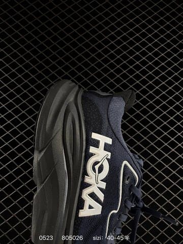 HOKA ONE ONE Clifton 10 Dark Navy Black White EU 40-45 Running Shoe Running Sneakers - Men's (BS-86223)