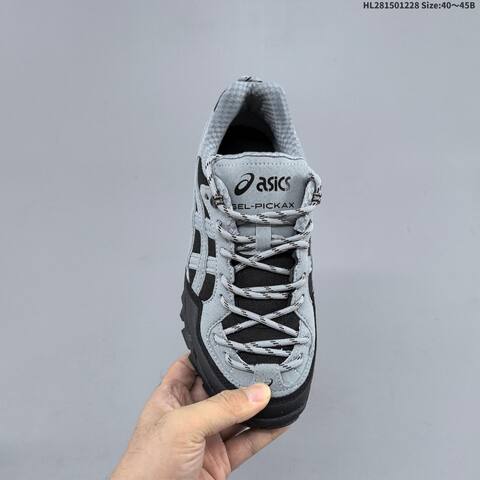 ASICS GEL-PICKAX Grey Black EU 40-45 Trail Shoe Trail Running Sneakers - Men's (BS-69121)