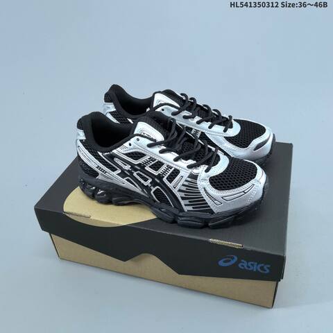 ASICS Gel-Kayano 12 1 White Silver Cream Burgundy EU 36-46 Running Shoe Running Sneakers - Unisex (BS-68997)