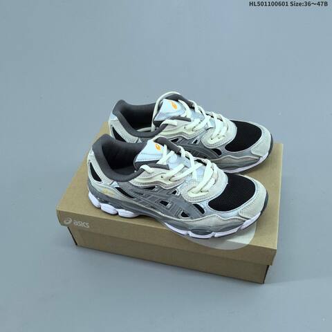 ASICS GEL-NYC Black Silver Dark Green Cream EU 36-47 Running Shoe Running Sneakers - Unisex (BS-68774)