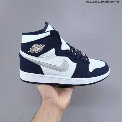 Jordan Air Jordan 1 High OG 85 Midnight Navy White EU 36-46 Basketball - Unisex (BS-67029)