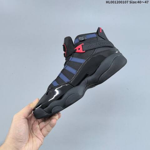 Jordan 6 Rings Black Red Blue EU 40-47 Basketball - Men's (BS-67070)