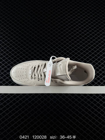 Nike Air Force 1 07 Light Bone Patent Croc With Translucent Outsole EU 36-45 Half Sizes Available Lifestyle - Unisex (BS-71962)