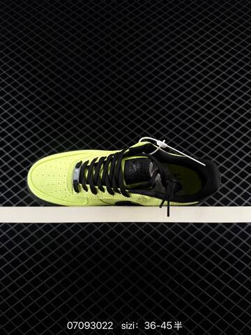 Nike Air Force 1 07 Low Neon Yellow Black Orange EU 36-45 Lifestyle - Unisex (BS-70336)