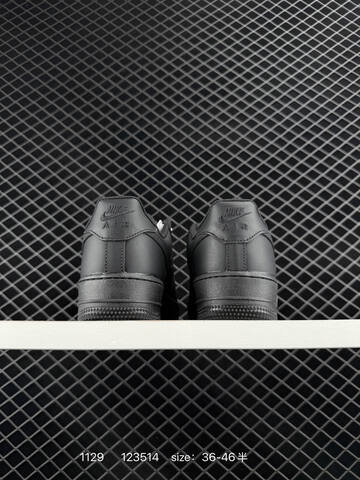Nike Air Force 1 07 Triple Black EU 36-46 5 Casual - Unisex (BS-73939)