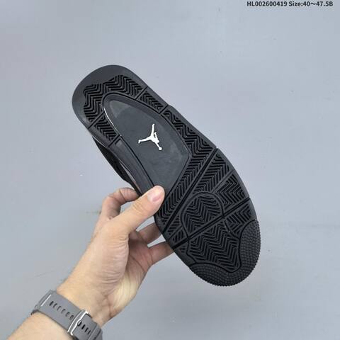 Jordan Air Jordan 4 Retro Black Cat Black EU 40-47 5 Basketball - Men's (BS-66129)