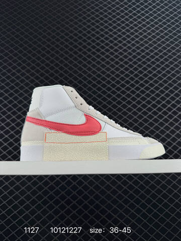 Nike Blazer Mid Pro Club White Cream With Blue Red Black Or Orange Accents 36-45 Casual - Unisex (BS-73962)