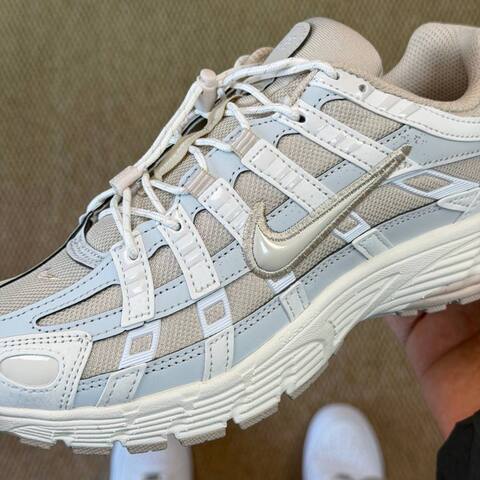 Nike P-6000 White Light Grey Running (BS-87056)