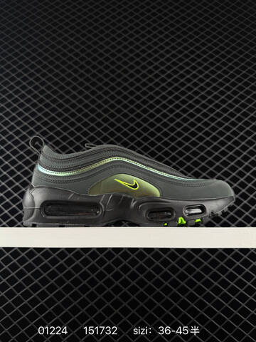 Nike Air Max 97 Black Green Iridescent 36-45 Lifestyle - Unisex (BS-72975)