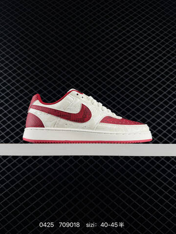 Nike Court Vision Low Sail University Red Sail Dark Grey EU 40-45 With Half Sizes Lifestyle - Men's (BS-71873)