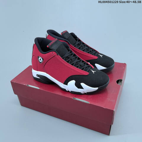 Jordan Air Jordan 14 Retro Gym Red Black White 40 48 5 Basketball - Men's (BS-67211)