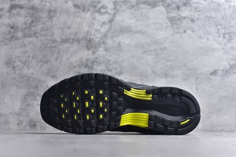 Nike P-6000 Black Silver Neon Yellow Running Shoe (BS-59663)