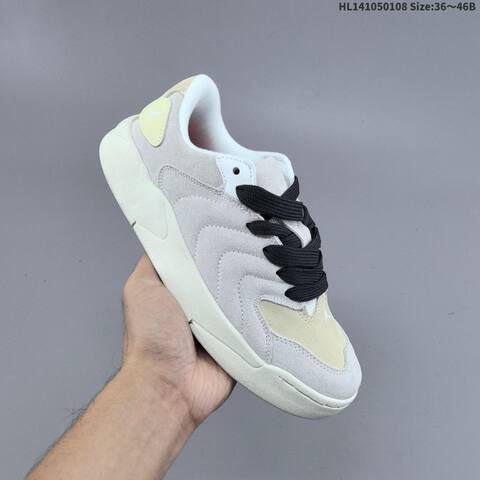 Jordan Session 90 Grey White Cream With Black Laces 36 46B Casual - Women's (BS-62130)