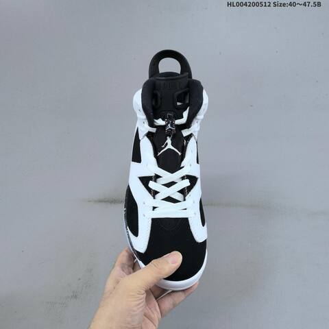 Jordan Air Jordan 6 Retro Black White Speckled 40 47 5 Basketball - Men's (BS-65983)