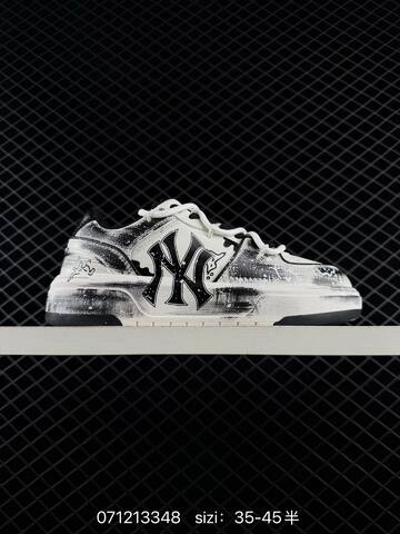 MLB Chunky Liner PU DIY White Black EU 35-45 Skate Shoe Skate Sneakers Unisex
