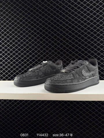 Nike Air Force 1 07 Low Black Snakeskin EU 36-47 Lifestyle - Unisex (BS-80798)