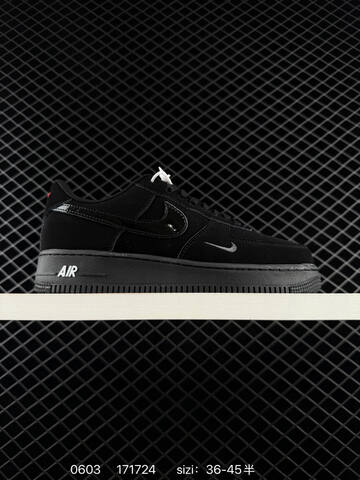 Nike Air Force 1 07 Black Silver Red White EU 36-45 Lifestyle - Unisex (BS-71018)