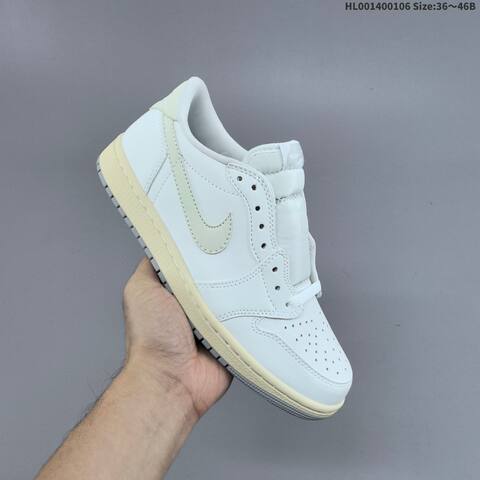 Jordan Air Jordan 1 Low OG Triple White EU 36-46 Lifestyle - Unisex (BS-67081)