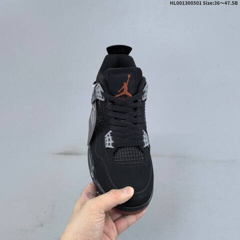 Jordan Air Jordan 4 Retro London Black Grey Burgundy Cream EU 36-47 5 Basketball - Unisex (BS-66066)