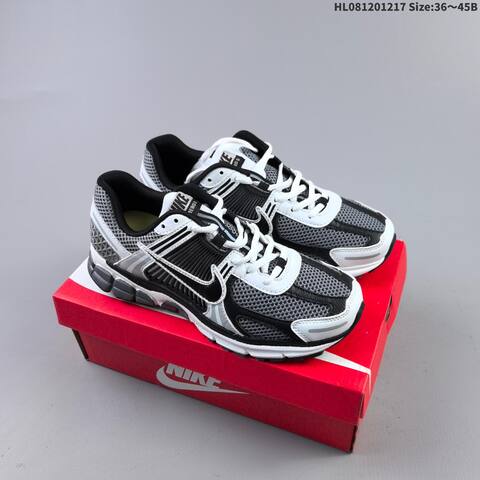 Nike Zoom Vomero 5 White Silver Black Grey EU 36-45 Running Shoe - Unisex BS-62609