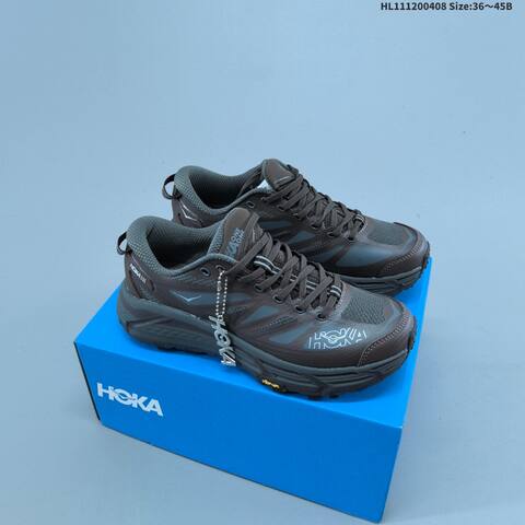HOKA ONE ONE Mafate Speed 2 Low Brown Grey Black White EU 36-45 Trail Shoe Trail Running Sneakers - Unisex (BS-69357)