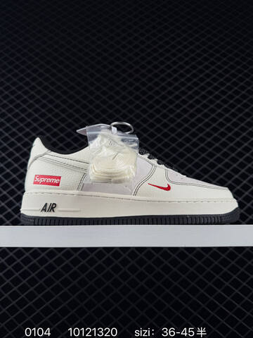 Nike Air Force 1 07 White Grey Red Navy EU 36-45 Lifestyle - Unisex (BS-73334)