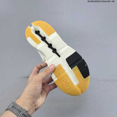 On Cloudnova 2 Ivory Beige Orange Yellow EU 36-45 Running Shoe Running Sneakers - Unisex (BS-69556)