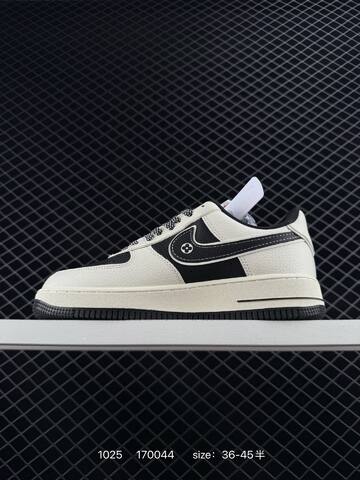 Nike Air Force 1 Low Grey Black Cream EU 36-45 5 Lifestyle - Unisex (BS-74592)