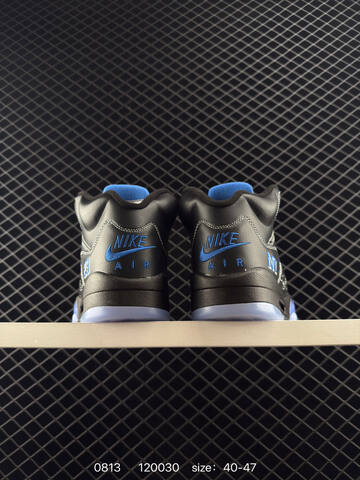 Jordan Air Jordan 5 Black Blue White EU 40-47 Basketball Shoe - Men s BS-80925