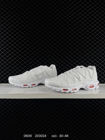 Nike Air Max Plus White Orange Red EU 40-46 Running - Men's (BS-70877)