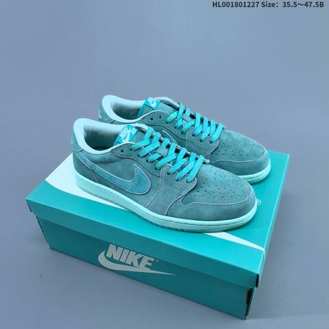Nike Air Jordan 1 Low OG Washed Team Teal Blue-green 35 5 47 5 Casual - Unisex (BS-67244)