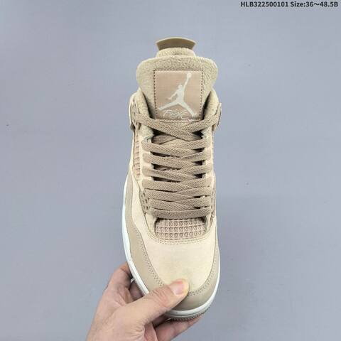 Jordan Air Jordan 4 Retro Beige Taupe White 36 48 5 Basketball - Unisex (BS-67142)