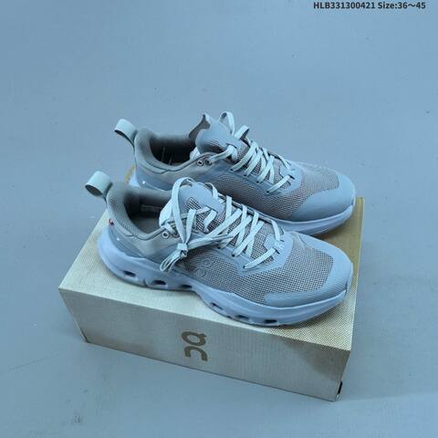 On Running Cloudpulse Light Grey Neon Green Or Beige White Orange EU 36-45 Running Shoe Running Sneakers - Unisex (BS-69589)