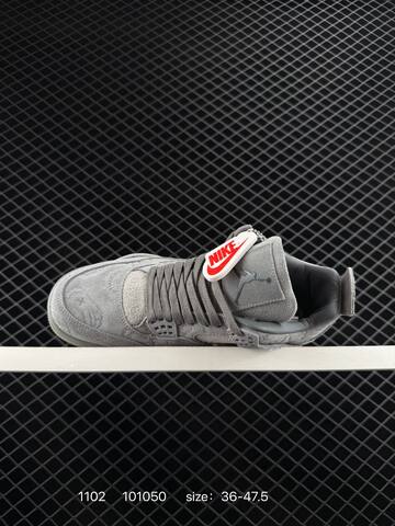 KAWS x Air Jordan 4 Kaws Cool Grey AIR JORDAN 4 Aj4 Lifestyle (BS-80370)