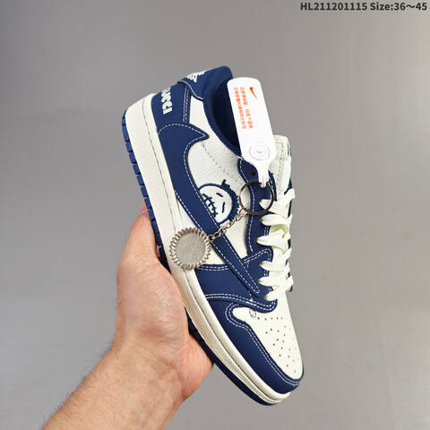 Nike Air Jordan 1 Low x Travis Scott Black Light Blue EU 36-45 Lifestyle - Unisex (BS-63692)