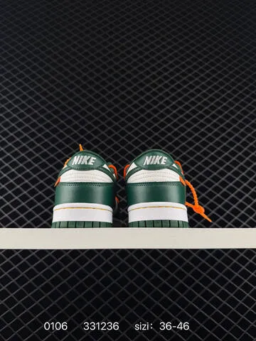 Nike SB Dunk Low Pro Green White Orange EU 36-46 Skate - Unisex BS-73287