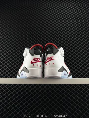 Jordan Air Jordan 6 Retro Carmine White Red Black Ice Blue EU 40-47 Basketball Shoe - Men s BS-81293