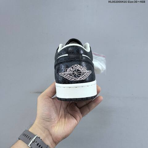 Jordan Air Jordan 1 Low SE Black White Pink EU 36-46 Lifestyle - Unisex (BS-66169)
