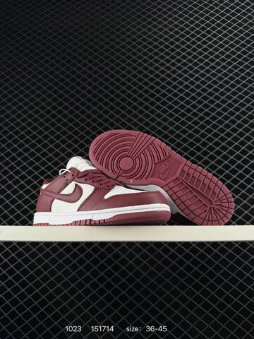 Nike Dunk Low Burgundy White EU 36-45 Skate - Unisex (BS-74637)