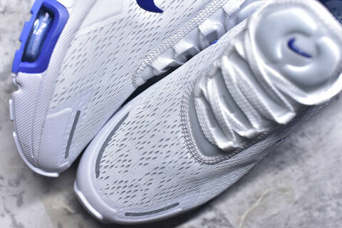 Nike Air Max 270 Premium IO9884-107 White Royal Blue Silver Running Shoe BS-59818