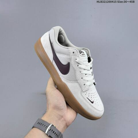 Nike SB Force 58 Light Grey Dark Brown Gum EU 36-45 Skate Shoe - Unisex BS-60728