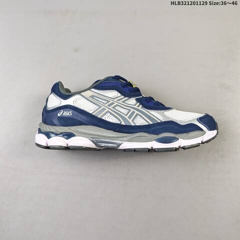 ASICS GEL-NYC White Navy Silver Grey EU 36-46 Running Shoe Running Sneakers - Unisex (BS-69210)