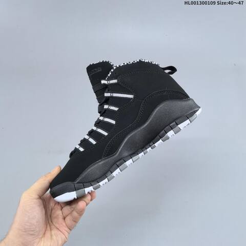 Jordan Air Jordan 10 Retro Black White Grey EU 40-47 Basketball - Men's (BS-67042)