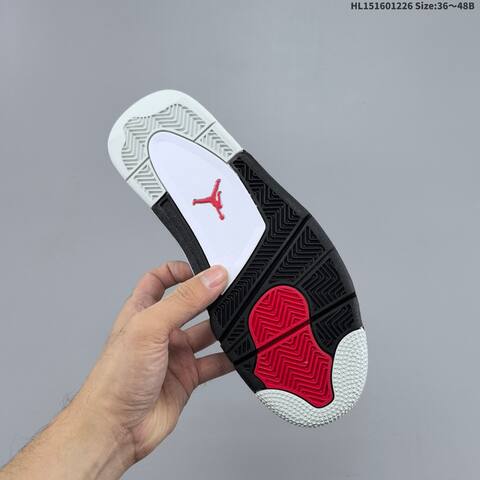 Jordan Air Jordan 4 RM White Grey Black Red EU 36-48 Basketball - Unisex (BS-67252)