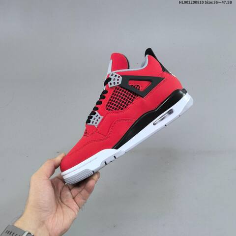 Jordan Air Jordan 4 Retro Toro Bravo Red Black White EU 36 47 5 Basketball - Unisex (BS-65777)