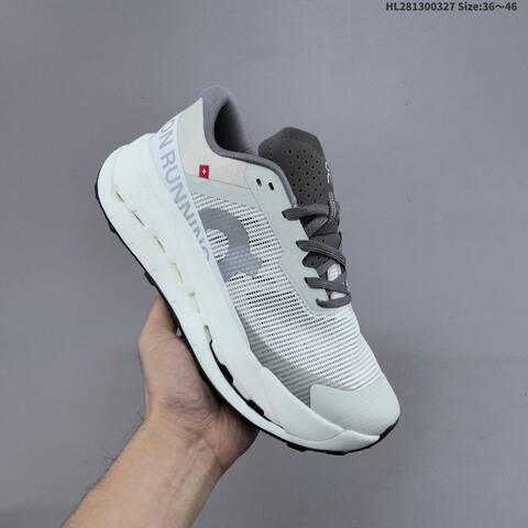 On Cloudultra 3 White Grey Orange EU 36-46 Trail Shoe Trail Running Sneakers - Unisex (BS-69659)